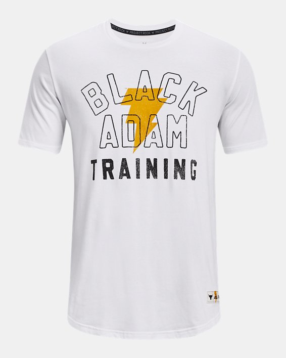 Men's Project Rock Black Adam Graphic Short Sleeve, White, pdpMainDesktop image number 4